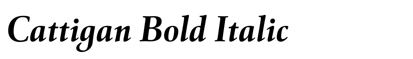 Cattigan Bold Italic